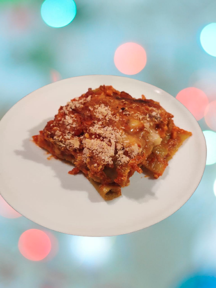 Baked Lasagne on a plate